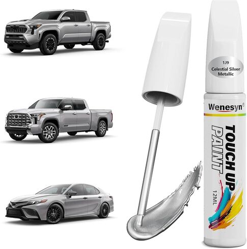 040 Super White/Ice Cap Touch Up Paint Compatible with Toyota, Car Paint Scratch Remover for Nicks & Chips Repair, Automotive Paints Exact Match RAV4/Camry/Corolla/Tacoma/Prius/Tundra/4Runner in Kuwait