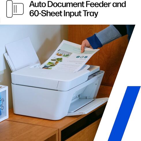 طابعة HP DeskJet 4327 اللاسلكية الكل في واحد نافثة للحبر ملونة، ماسح ضوئي، ناسخة، الأفضل للمنزل، تجربة 6 أشهر من الحبر الفوري، قادرة على الذكاء الاصطناعي (B3ZF6A) in Kuwait