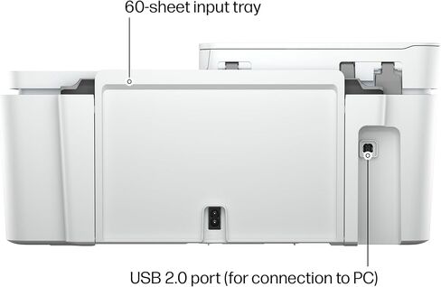 طابعة HP DeskJet 4327 اللاسلكية الكل في واحد نافثة للحبر ملونة، ماسح ضوئي، ناسخة، الأفضل للمنزل، تجربة 6 أشهر من الحبر الفوري، قادرة على الذكاء الاصطناعي (B3ZF6A) in Kuwait