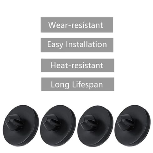 Bestac Brake Pedal Cover and Brake Light Switch Stopper Set - Fits Multiple Vehicle Models (4, Black) in Saudi Arabia