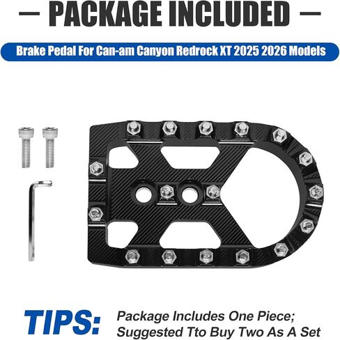 Brake Pedal for Can-am Canyon Larger Brake Foot Rest Extended Footboards Fit for Can Am Canyon Redrock XT 2025 2026 All Models Accessories in Saudi Arabia
