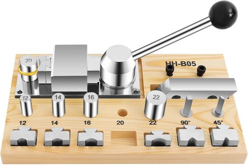 TSUHIHN Ring Bending Tool Kit Professional Bender with 5 Dies Spoon Ring Making Machine Fits 2 Angle Square Posts Superior Rings Shaper Press Machine Metal Wire Bending Jig Set for DIY Jewelry Making in Saudi Arabia