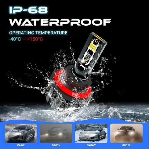 Fit For F250 F350 F450 F550 Super Duty (2005-2022) Light Bulbs Combo, Hi & Lo Beam Bulbs+ Fog Lights Bulbs Kit, 6500K White, Plug and play, Pack of 6 in Saudi Arabia