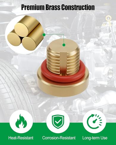 2Pcs Radiator Coolant Hose Bleed Screw Brass Fit for Land Rover LR4 2010-2016 Land Rover Range Rover Sport 2010-2013,Coolant Bleeder Screw Replace LR031393 LR017802 in Saudi Arabia