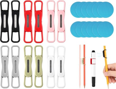 DS. DISTINCTIVE STYLE 12 Pack Magnetic Pen Holder for Fridge Silicone Pen Magnet Clips Magnetic Pen for Refrigerator Pencil Magnet for Whiteboard Locker in Kuwait
