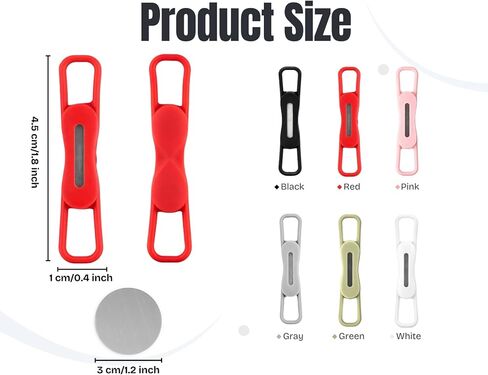 DS. DISTINCTIVE STYLE 12 Pack Magnetic Pen Holder for Fridge Silicone Pen Magnet Clips Magnetic Pen for Refrigerator Pencil Magnet for Whiteboard Locker in Kuwait