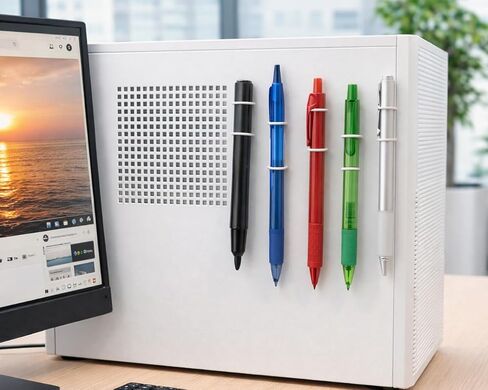 DS. DISTINCTIVE STYLE 12 Pack Magnetic Pen Holder for Fridge Silicone Pen Magnet Clips Magnetic Pen for Refrigerator Pencil Magnet for Whiteboard Locker in Kuwait