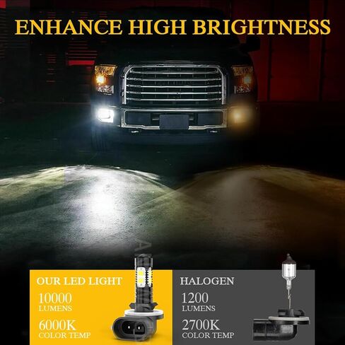 881 894 896 Headlight Bulbs compatible with Polaris Ranger 400 450 500 570 700 800 2005-2018,6000K Super White High Beam for Off-Road UTV Fog Lights,4PCS in Saudi Arabia