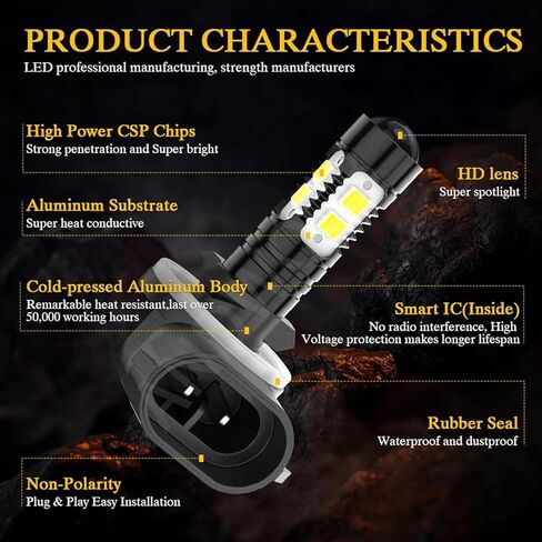 881 894 896 Headlight Bulbs compatible with Polaris Ranger 400 450 500 570 700 800 2005-2018,6000K Super White High Beam for Off-Road UTV Fog Lights,4PCS in Saudi Arabia