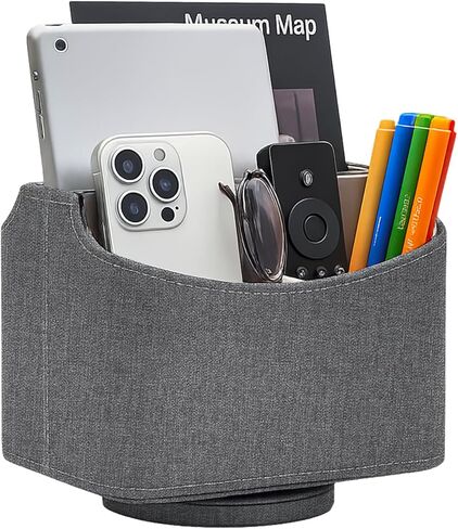 UnionBasic Rotating Desk Organizer, 360 Desk Spinning Caddy, Desktop TV Guide/Mail/Media/Remote Controller Holder Organizer, Woven Green in Saudi Arabia
