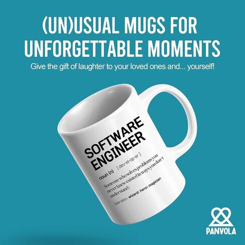 Software Engineer Definition Mug Engineering Gifts Graduation Birthday Promotion Coworker New Engineers Ceramic Mug 11 oz White 11 oz in Kuwait