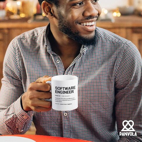 Software Engineer Definition Mug Engineering Gifts Graduation Birthday Promotion Coworker New Engineers Ceramic Mug 11 oz White 11 oz in Kuwait
