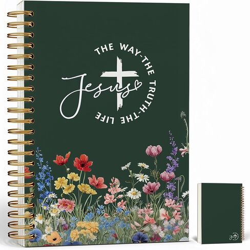 Christian Notebook Journal - Virgin Mary Christian Gifts for Women, Inspirational Bible Journal Notebooks for Note Taking, Bible Study, Prayer & Church Notes, A5 Spiral Notebook (Virgin Mary-Blue) in Saudi Arabia