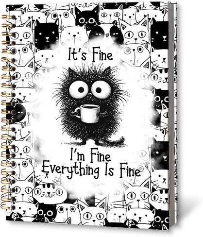 KTYHD Gothic Moon Notebook Journal 5.5x8.3in,Celestial Tarot Journal for Writing,Moody Celestial Witchy Notebooks for Note Taking,Gothicdark Academia Spiral Notebook, Astrology Gifts for Women in Saudi Arabia