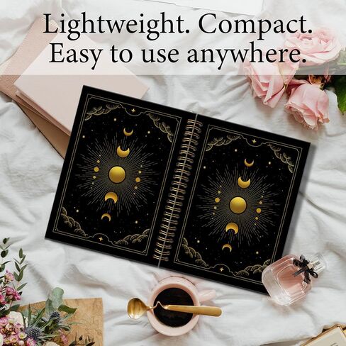 KTYHD Gothic Moon Notebook Journal 5.5x8.3in,Celestial Tarot Journal for Writing,Moody Celestial Witchy Notebooks for Note Taking,Gothicdark Academia Spiral Notebook, Astrology Gifts for Women in Saudi Arabia