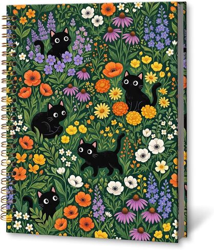 KTYHD Gothic Moon Notebook Journal 5.5x8.3in,Celestial Tarot Journal for Writing,Moody Celestial Witchy Notebooks for Note Taking,Gothicdark Academia Spiral Notebook, Astrology Gifts for Women in Saudi Arabia