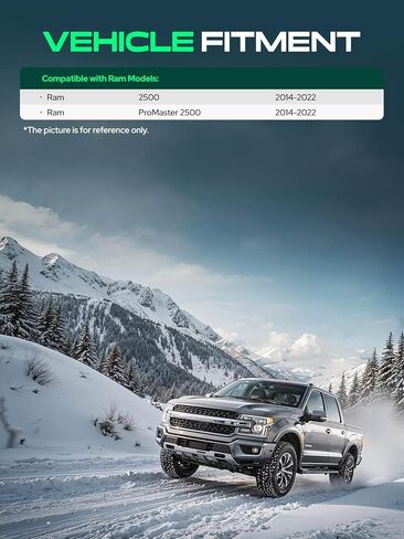 طقم رفع التسوية الخلفية YHTAUTO مقاس 1 بوصة متوافق مع Ram 2500/ProMaster 2500 2014-2022 | فواصل زنبركية فولاذية ترفع الجزء الخلفي بمقدار بوصة واحدة | طقم تسوية التعليق عدد 2 مع الأجهزة in Kuwait