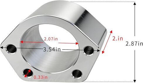 2" Ball Joint Spacers Compatible with 2007-2018 Chevy Silverado GMC Sierra 1500 2WD 4WD, CNC Billet Aluminum Front Leveling Lift Kit for Upper Control Arm Clearance & Off-Road Performance in Saudi Arabia
