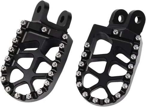 Replacement Foot Pegs For KLX300R For KLX300S For KLX300SM For KLX300 For KLX 300R For 300S For 300SM For 300 R Footrest Accessories(Black) in Saudi Arabia