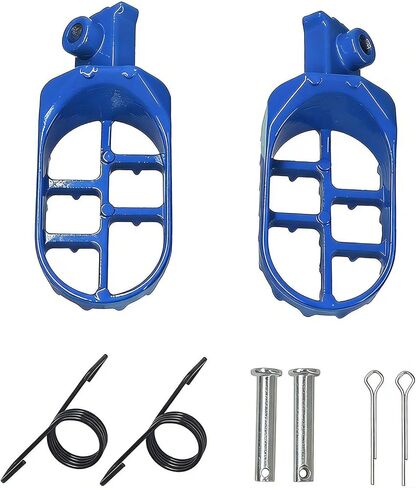 2 Pieces Motorcycle Foot Pegs Aluminum Alloy Metal Pedals Footrests Modification Parts Easy Installation Replacement Suitable for Riders Trail Riding, Pink in Kuwait
