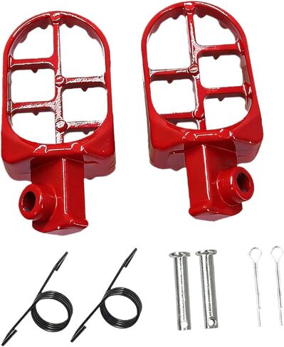 2 Pieces Motorcycle Foot Pegs Aluminum Alloy Metal Pedals Footrests Modification Parts Easy Installation Replacement Suitable for Riders Trail Riding, Pink in Saudi Arabia