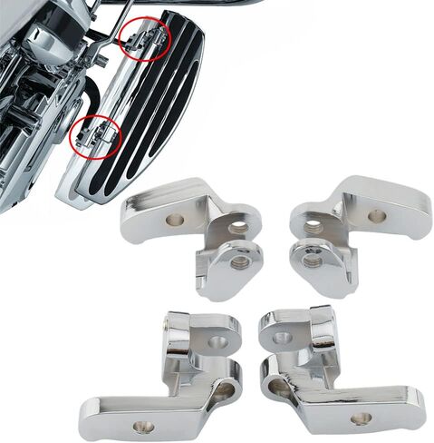SIKUAI Motorcycle Driver Floorboard Extenders Relocation Bracket, Chrome Front Driver Floorboard For 97-'16 Electra Glides, For Road Glides, For Road Kings, Street Glides in Saudi Arabia