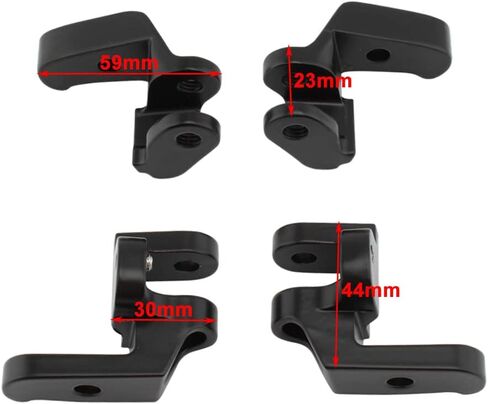 SIKUAI Motorcycle Driver Floorboard Extenders Relocation Bracket, Chrome Front Driver Floorboard For 97-'16 Electra Glides, For Road Glides, For Road Kings, Street Glides in Saudi Arabia