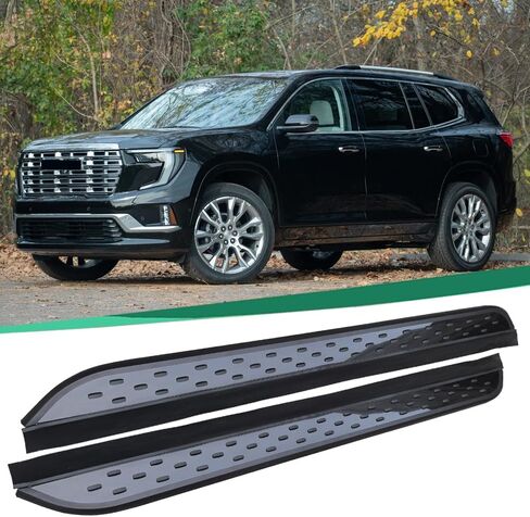 2PCS/Set All Black Running Board Fits for GMC Acadia 2024 2025 2026 Aluminum Side Step Side Bar Car Protect Stairs Pedals with Mounted Brackets Screws in Saudi Arabia