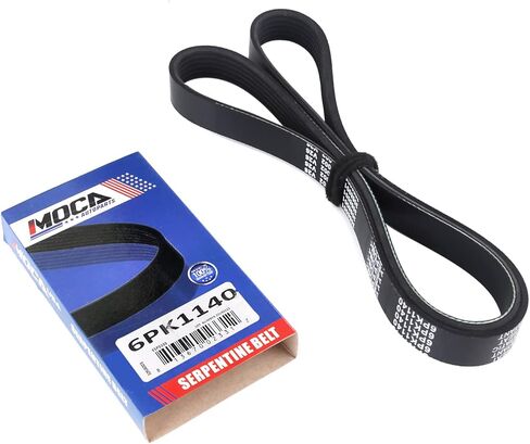 MOCA 2X Serpentine Belt Kit fits For Ford 2007-2011 Edge 3.5L, 2011 Explorer 3.5L, 2010-2012 Fusion 3.5L, For Lincoln 2007-2012 MKZ 3.5L, For Mazda 2010-2013 6 3.7L, 2007-2015 CX-9 3.7L in Kuwait