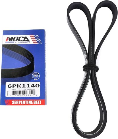 MOCA 2X Serpentine Belt Kit fits For Ford 2007-2011 Edge 3.5L, 2011 Explorer 3.5L, 2010-2012 Fusion 3.5L, For Lincoln 2007-2012 MKZ 3.5L, For Mazda 2010-2013 6 3.7L, 2007-2015 CX-9 3.7L in Kuwait