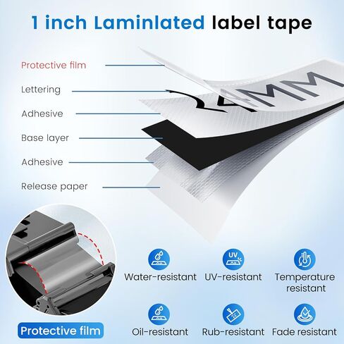 Label KINGDOM TZe-355 24mm Black Label Tape Replacement for Brother TZe355 1 Inch White on Black TZe 0.94 Compatible with Brother P Touch 24mm Tape for PTD600 PTP710BT PTP700 PT2730, 3-Pack in Saudi Arabia