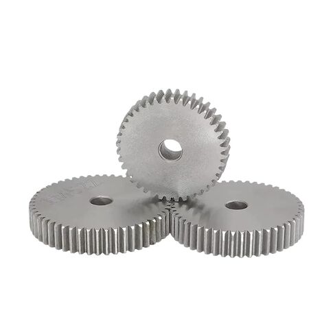 ترس حفز 1M-51T/52T/53T/54T/55T/56T/57T/58T/59T/60Teeth SC45 # مادة الصلب الكربوني أسطواني 1 قطعة (1M 57T - تتحمل 8 مم) in Kuwait