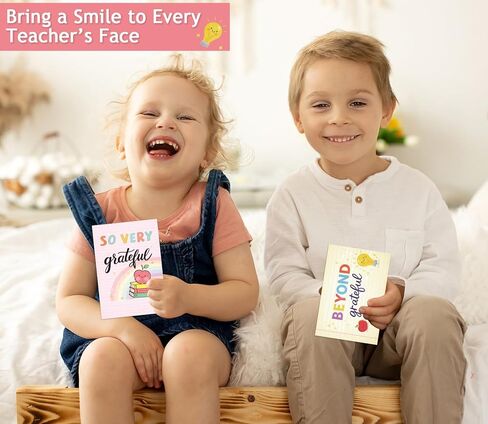 Teacher Thank You Cards with Envelopes 12 Set Teacher Appreciation Gifts In Bulk Cute Thank You Notes with Envelopes Set Thank You Cards for Teacher's Day Graduation Christmas Valentine's Day in Saudi Arabia