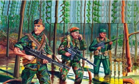 Mars Figures US Special Operation Forces (Green Berets) Vietnam War 1/32 Scale Plastic Model Kit in Saudi Arabia