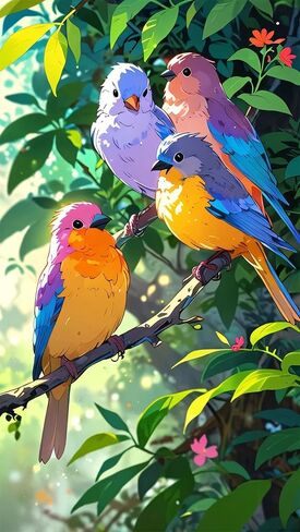 ARTGOTO Large Paint by Numbers Kits for Adults,15.7x27.5inch/40x70cm Painting by Numbers for Adults Birds A,Paint by Numbers Canvas Kits for Home Room Wall Decor (Without Frame) in Saudi Arabia