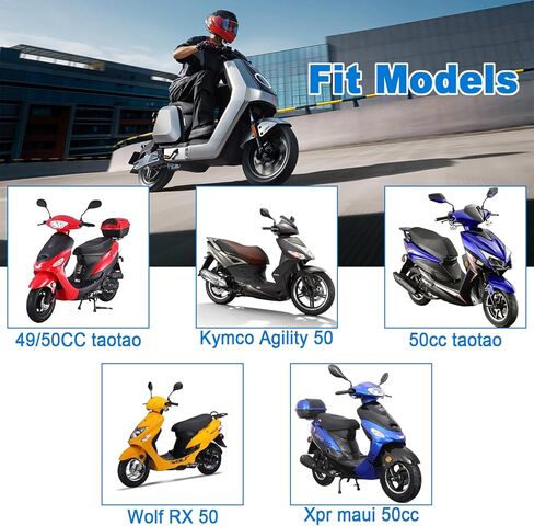 GY6 50cc 49cc Carburetor for 4 Stroke Taotao Kymco Moped Scooter ATV Go Karts Quads 139QMB 139QMA PD18J Engines with Racing Ignition Coil Magneto Flywheel Puller in Saudi Arabia