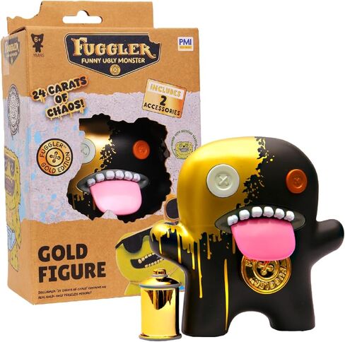 Fuggler Gold Edition Figure Window Box Collectible Character Accessories Golden Edition Official Licensed Display Toy Deluxe (Assortment B) in Saudi Arabia