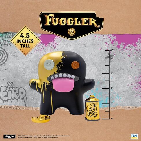Fuggler Gold Edition Figure Window Box Collectible Character Accessories Golden Edition Official Licensed Display Toy Deluxe (Assortment B) in Saudi Arabia