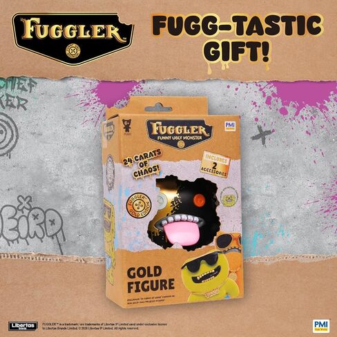 Fuggler Gold Edition Figure Window Box Collectible Character Accessories Golden Edition Official Licensed Display Toy Deluxe (Assortment B) in Saudi Arabia
