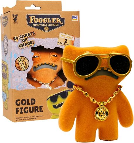 Fuggler Gold Edition Figure Window Box Collectible Character Accessories Golden Edition Official Licensed Display Toy Deluxe (Assortment B) in Saudi Arabia