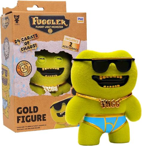 Fuggler Gold Edition Figure Window Box Collectible Character Accessories Golden Edition Official Licensed Display Toy Deluxe (Assortment B) in Saudi Arabia