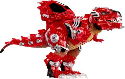 Armor-Up T-Rex Dinosaur Ajax Toy Figure with 7 Removable Armor Pieces, Tail-Triggered Chomp, Pilot Pod Compatible, 8.7" Hx17.9 L, Kids, Boys, Girls, Ages 6+ in Saudi Arabia