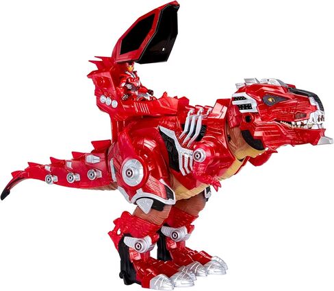 Armor-Up T-Rex Dinosaur Ajax Toy Figure with 7 Removable Armor Pieces, Tail-Triggered Chomp, Pilot Pod Compatible, 8.7" Hx17.9 L, Kids, Boys, Girls, Ages 6+ in Saudi Arabia