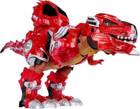 Armor-Up T-Rex Dinosaur Ajax Toy Figure with 7 Removable Armor Pieces, Tail-Triggered Chomp, Pilot Pod Compatible, 8.7" Hx17.9 L, Kids, Boys, Girls, Ages 6+ in Saudi Arabia