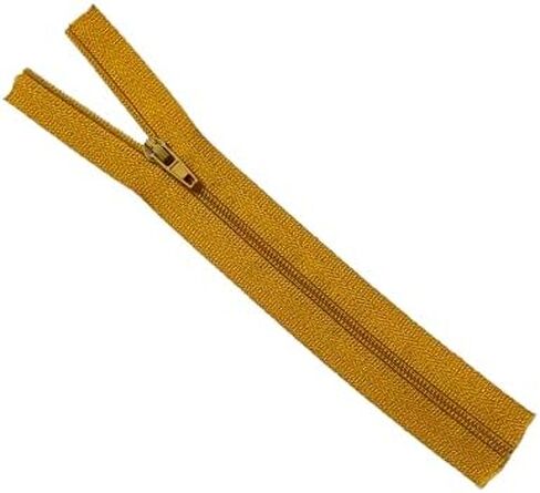 Nylon Invisible Zippers for Sewing, Multi-Color, #3 Size, 7-18 Inch Length, Crafting and Tailoring Projects (Golden Yellow, 9 Inch) in Kuwait