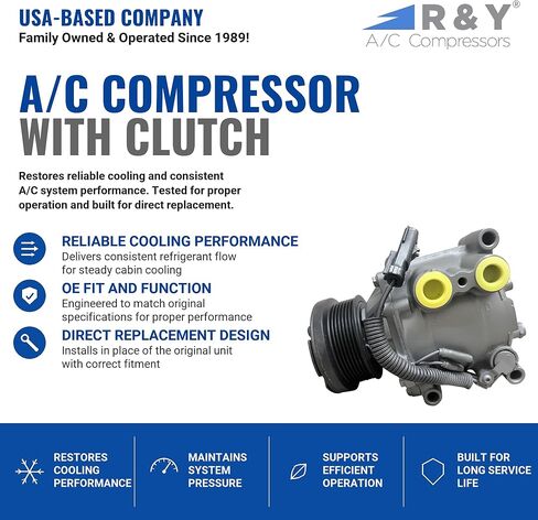 ضاغط تكييف الهواء للسيارات RYC GG545 in Kuwait