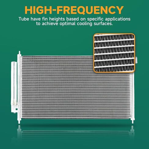 Aparts Air Conditioning A/C Condenser Compatible with Jeep:Comanche 2.5L 1987-1992,Comanche 2.1L 1987 Replaces 83505641 56002957AB in Saudi Arabia