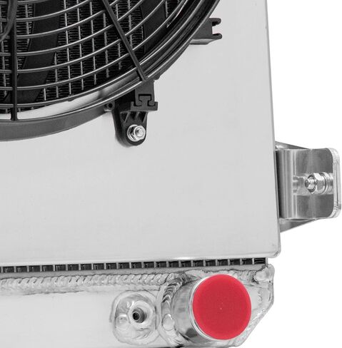 3 Row Aluminum Radiator Shroud+Fan For 1930 Chevrolet Cars Chevy V8 Conversion Radiators 30 in Saudi Arabia