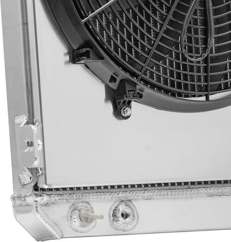 3 Row Aluminum Radiator Shroud+Fan For 1930 Chevrolet Cars Chevy V8 Conversion Radiators 30 in Saudi Arabia