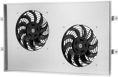 كفن ألومنيوم + 2 × 12 بوصة استبدال مروحة لـ 1994-00 1997 تشيفي جي إم سي 1500 2500 3500 6.5L V8 in Kuwait